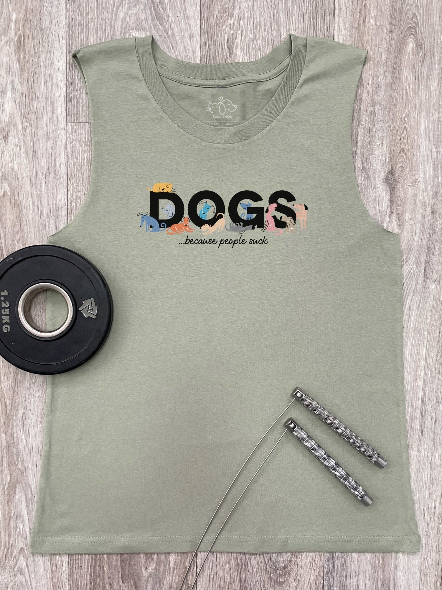 Dogs Because People Suck Marley Tank