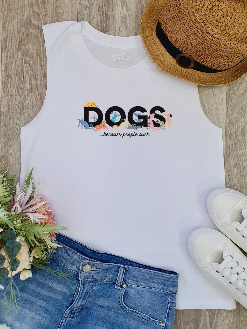 Dogs Because People Suck Marley Tank