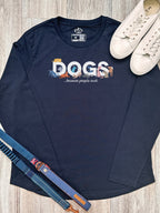 Dogs Because People Suck Olivia Women's Long Sleeve Tee