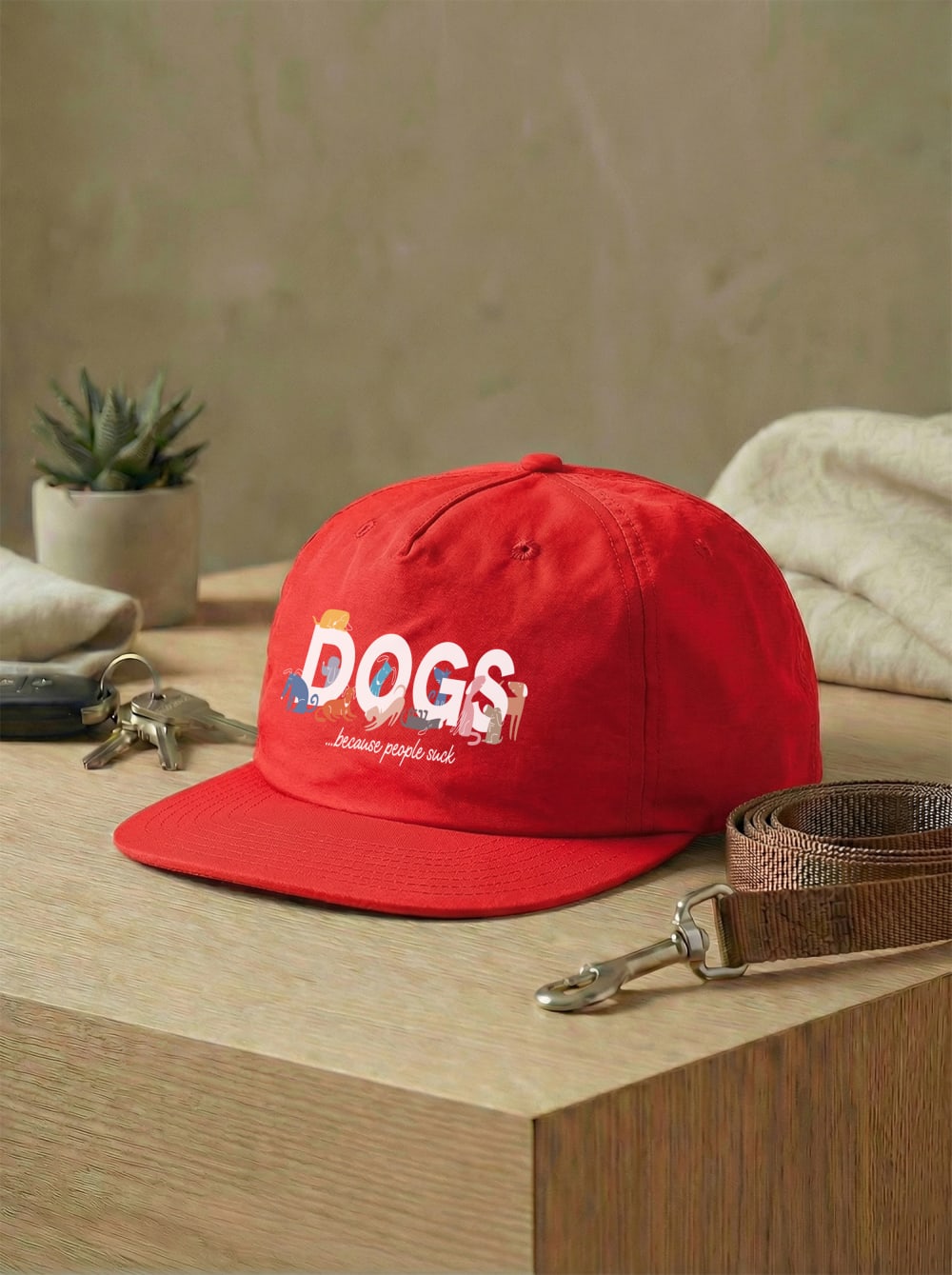 Dogs Because People Suck Quick Dry Cap