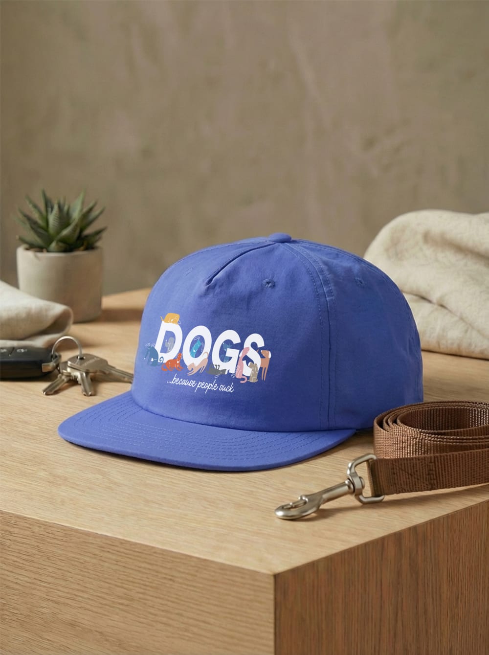 Dogs Because People Suck Quick Dry Cap