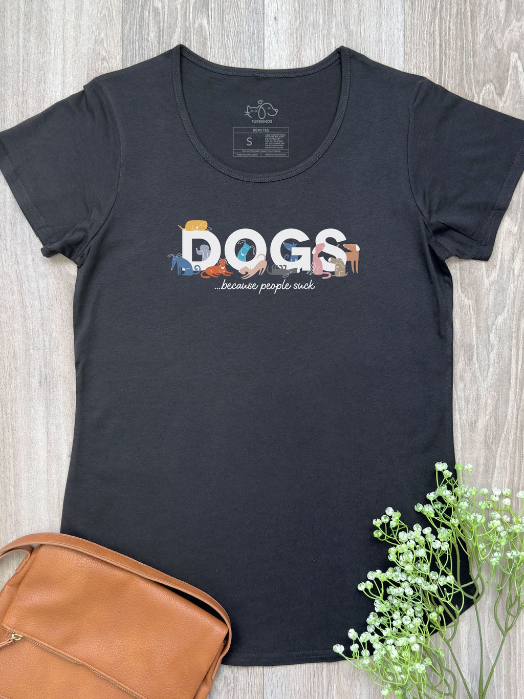Dogs Because People Suck Remi Women's Scoop Neck Tee