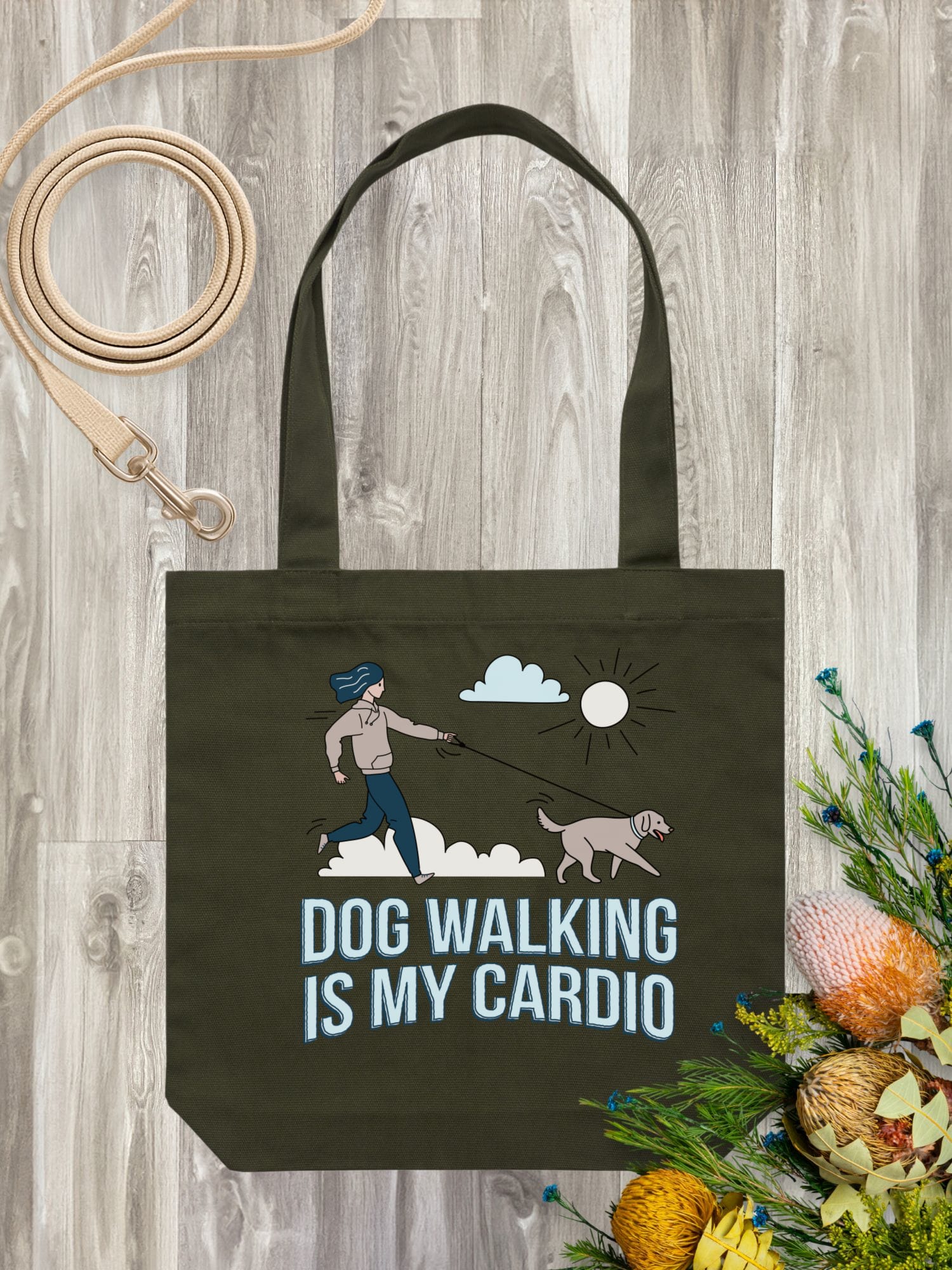 Dog Walking Is My Cardio Edith Tote