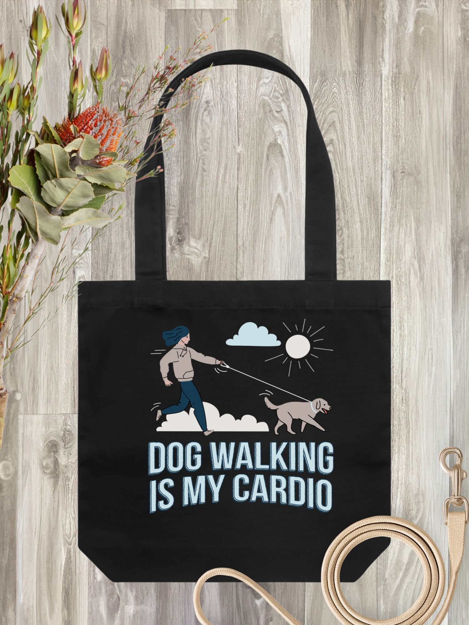 Dog Walking Is My Cardio Edith Tote