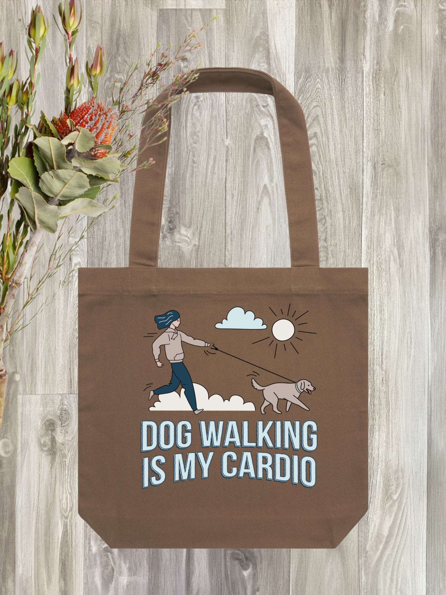 Dog Walking Is My Cardio Edith Tote