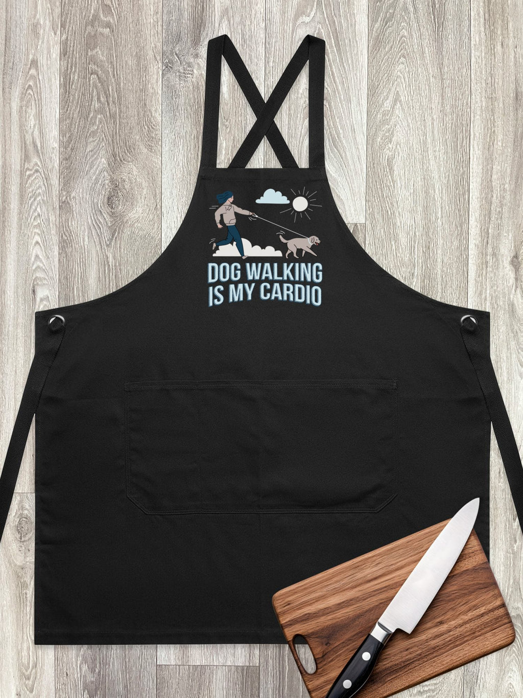 Dog Walking Is My Cardio Jarrah Crossback Apron