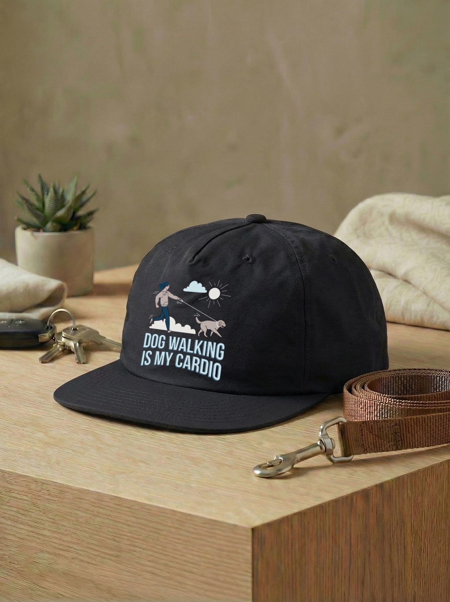 Dog Walking Is My Cardio Quick Dry Cap