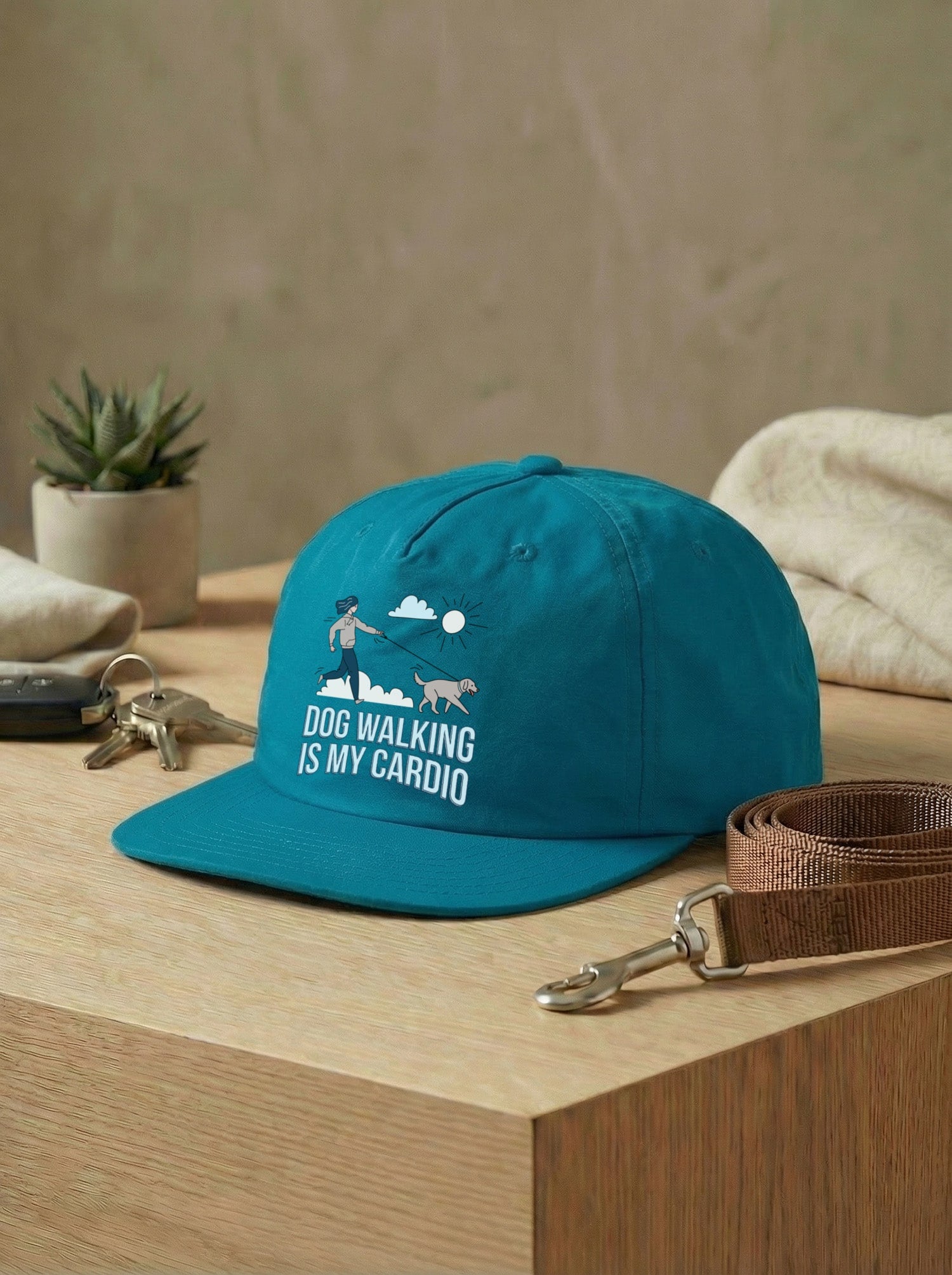 Dog Walking Is My Cardio Quick Dry Cap