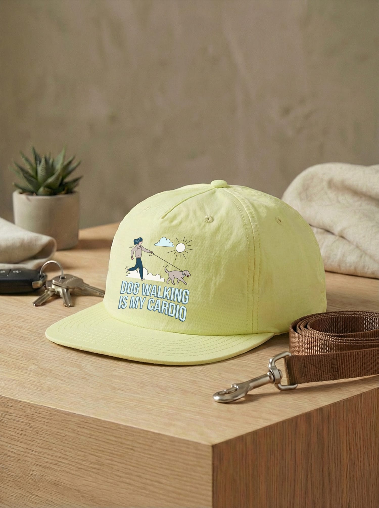 Dog Walking Is My Cardio Quick Dry Cap