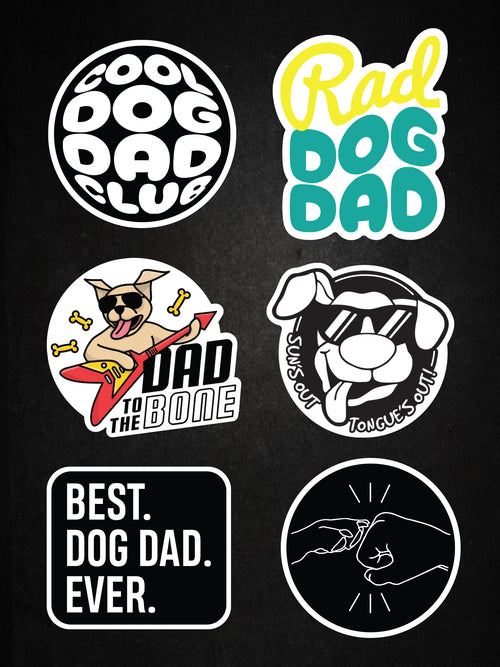 Dog Dad Sticker Pack