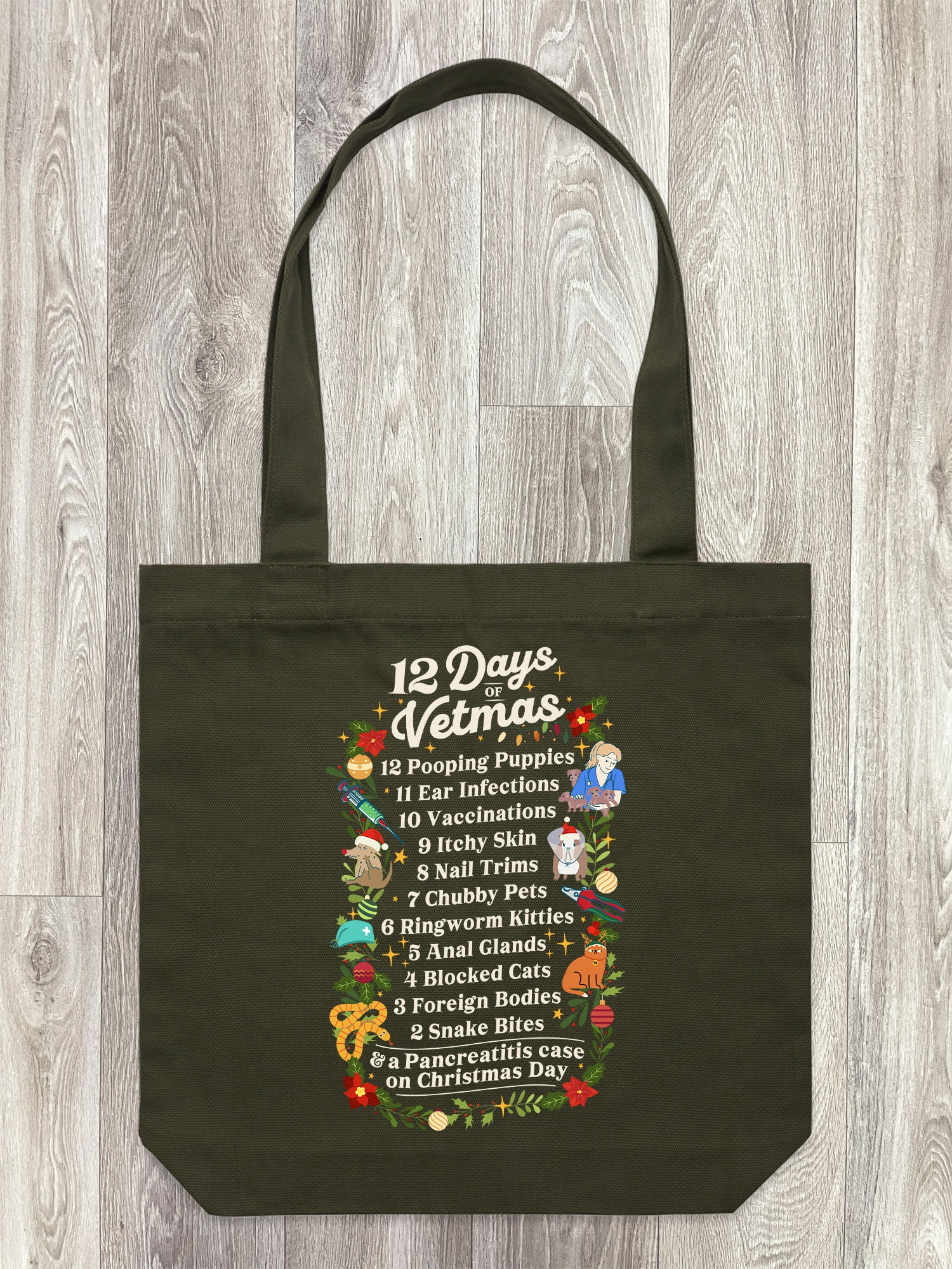 12 Days Of Vetmas Edith Tote Bag