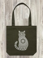 Cat Mandala Edith Tote Bag