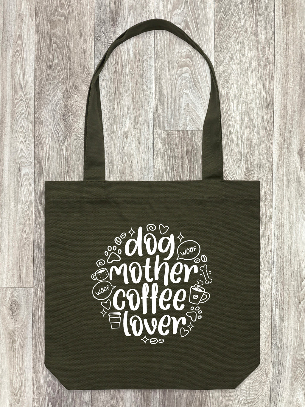 Dog Mother Coffee Lover Edith Tote Bag