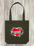 Dog Mother Heart Tattoo Edith Tote Bag