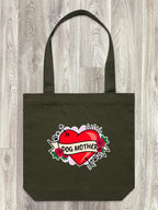 Dog Mother Heart Tattoo Edith Tote Bag