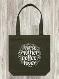 Horse Mother Coffee Lover Edith Tote Bag