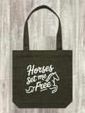 Horses Set Me Free Edith Tote Bag
