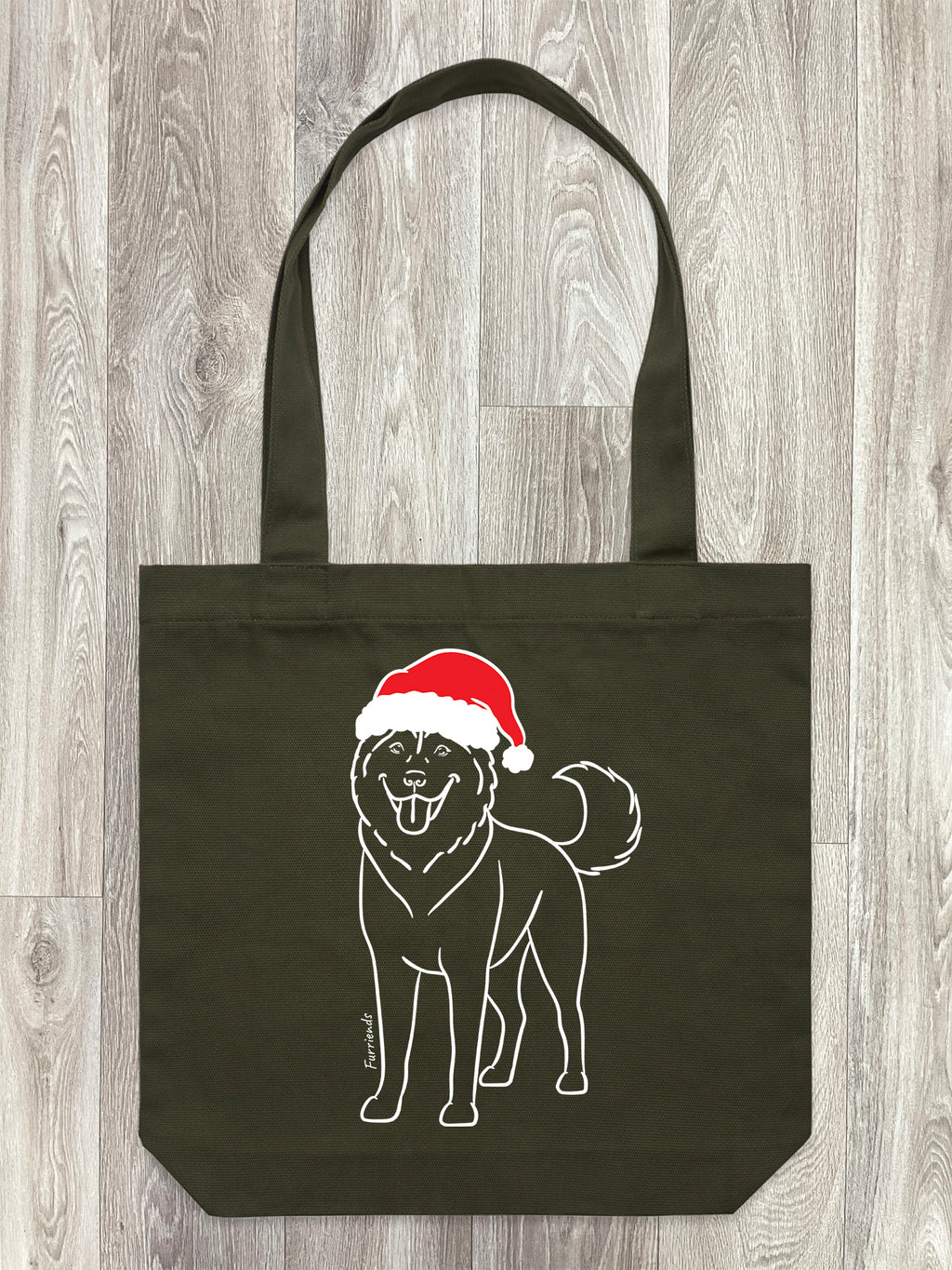 Husky Christmas Edition Edith Tote Bag