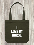 I Love My Horse Edith Tote Bag