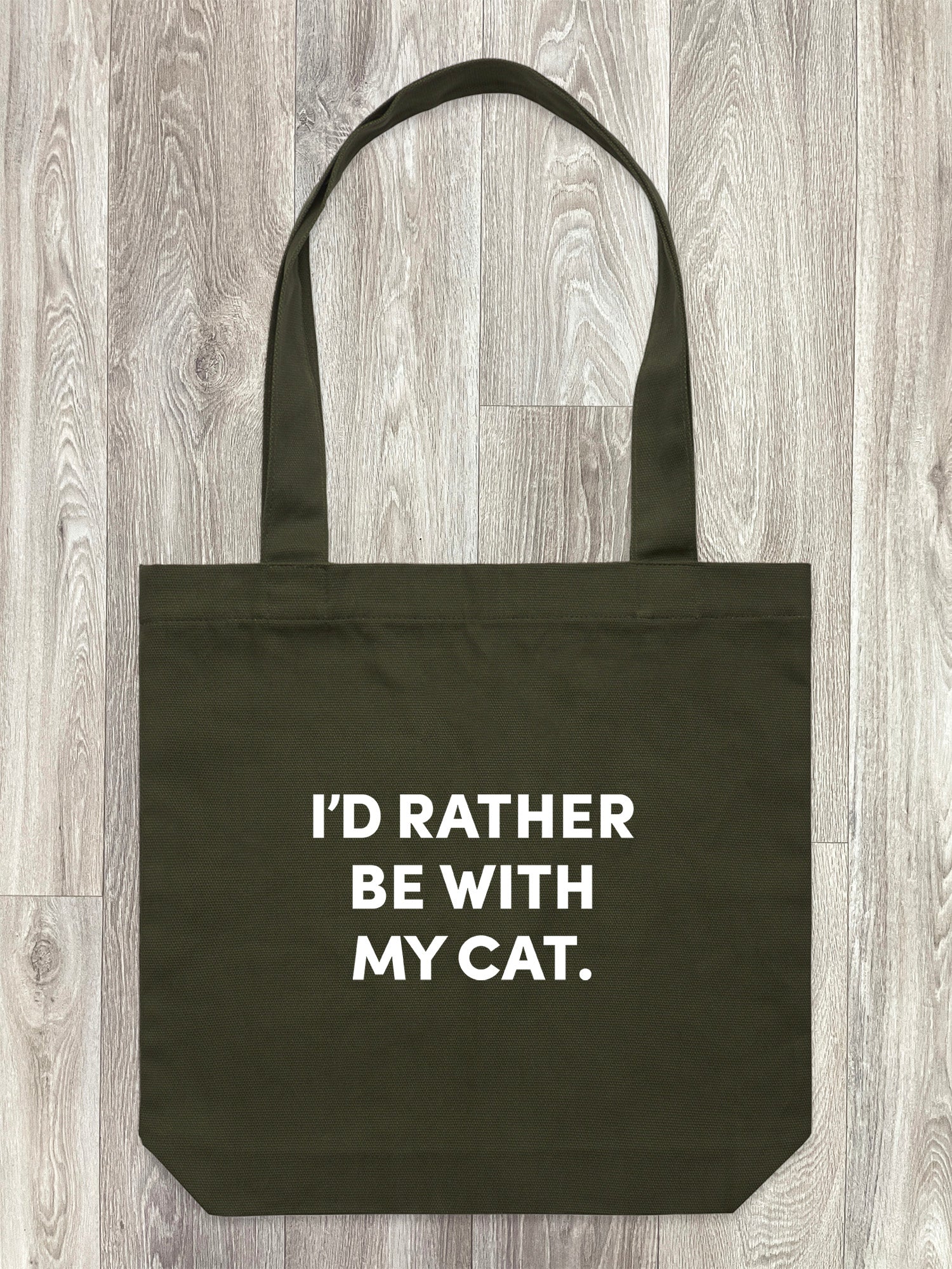 I'd Rather Be With My Cat. Edith Tote Bag