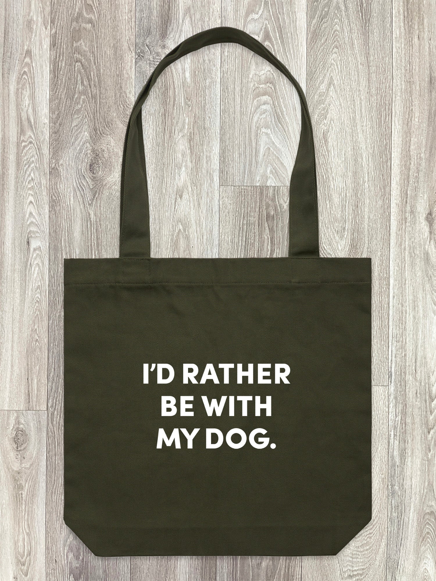 I'd Rather Be With My Dog. Edith Tote Bag
