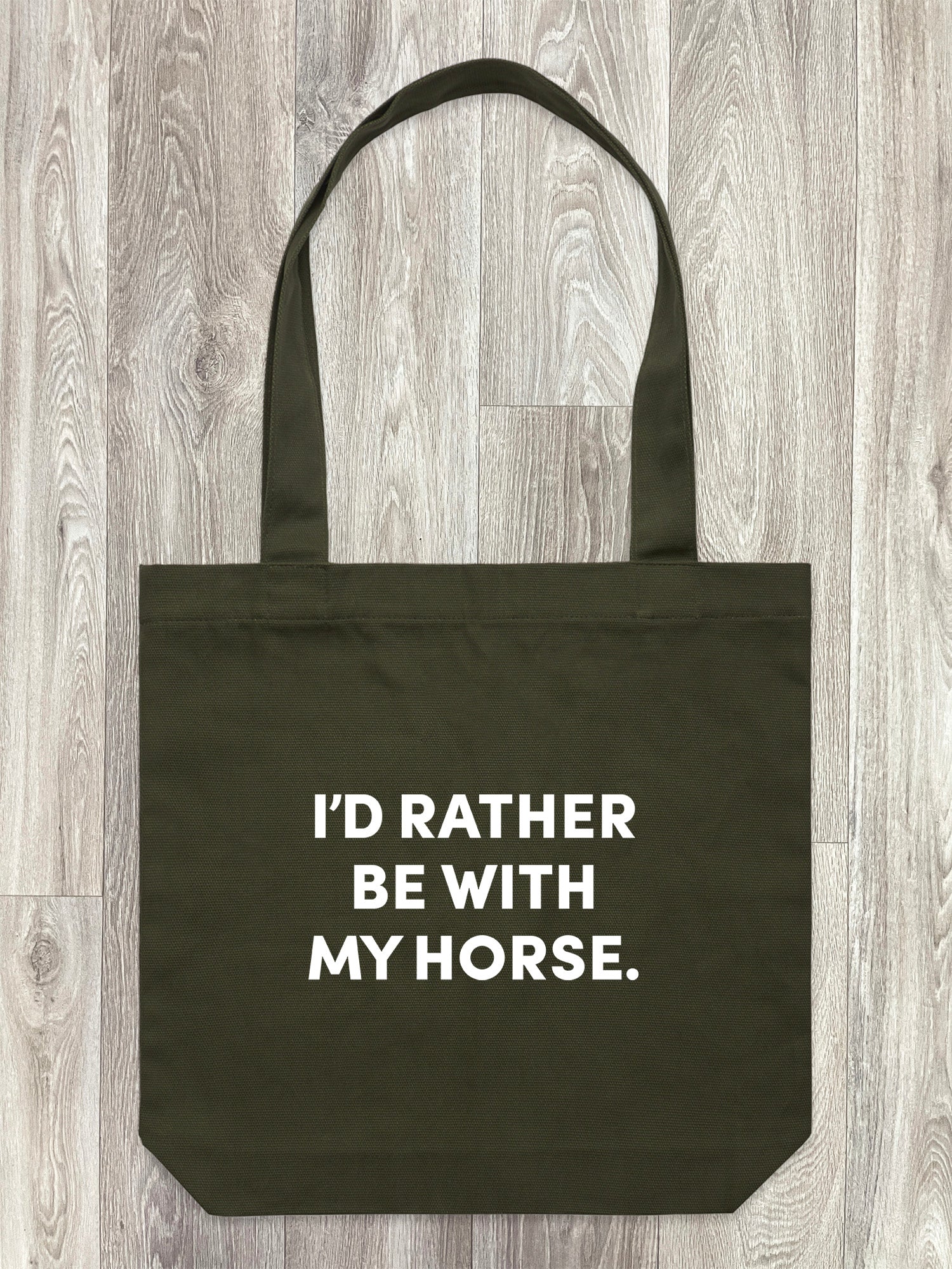 I'd Rather Be With My Horse. Edith Tote Bag