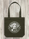 In Dog We Trust Edith Tote Bag