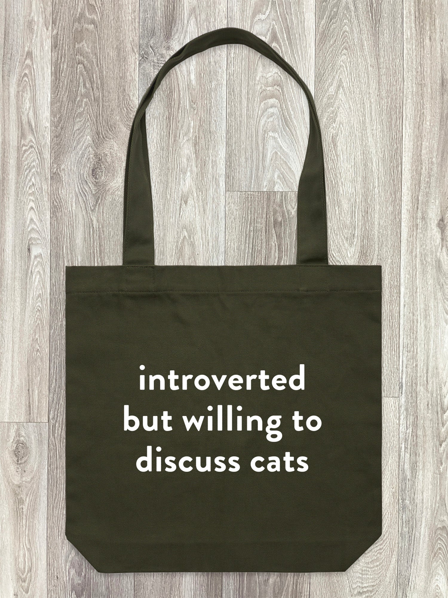 Introverted But Willing To Discuss Cats Edith Tote Bag