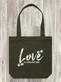 Love Is A Four-Legged Word Edith Tote Bag