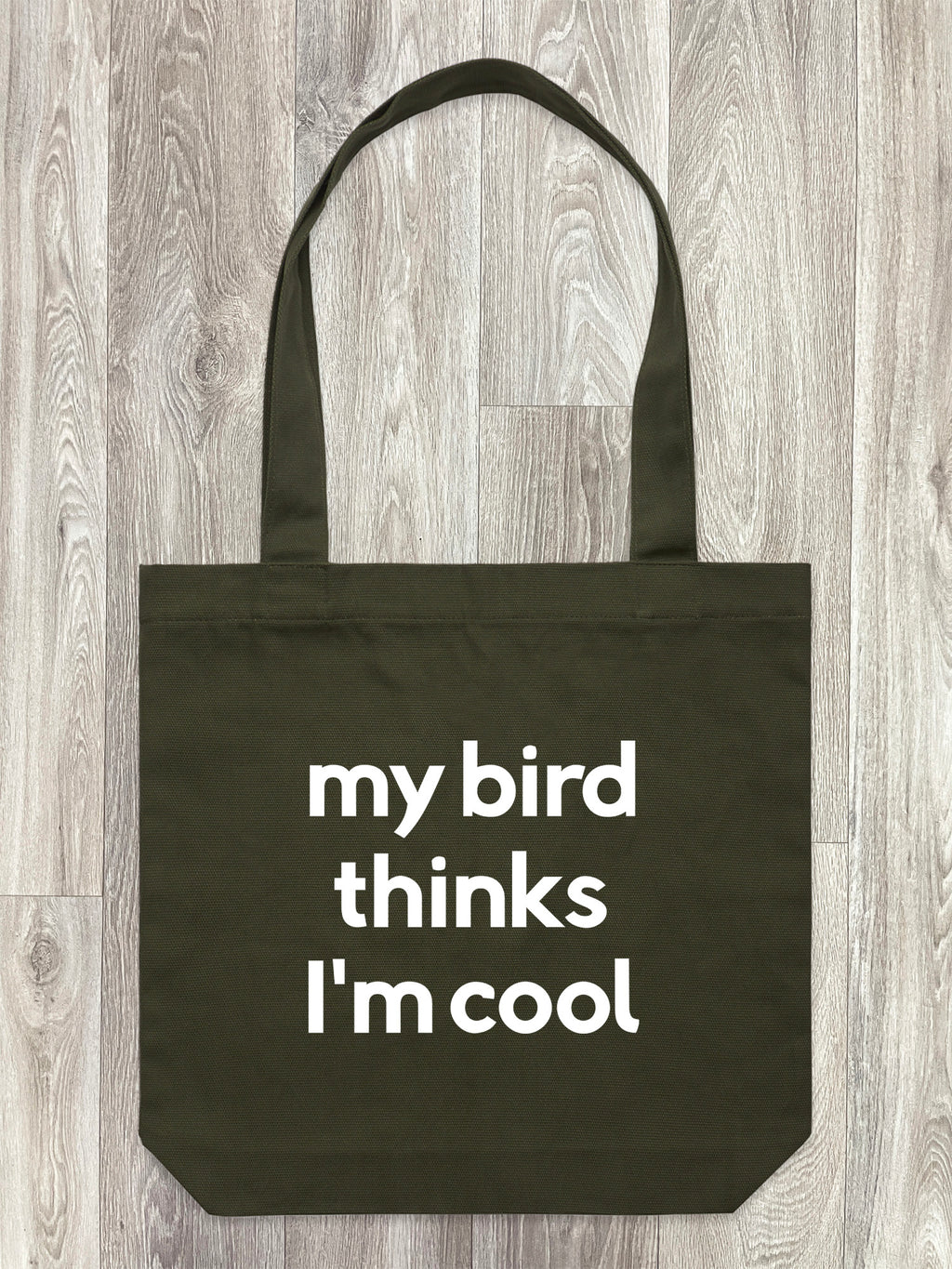 My Bird Thinks I'm Cool Edith Tote Bag