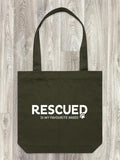 Rescued Is My Favourite Breed Edith Tote Bag