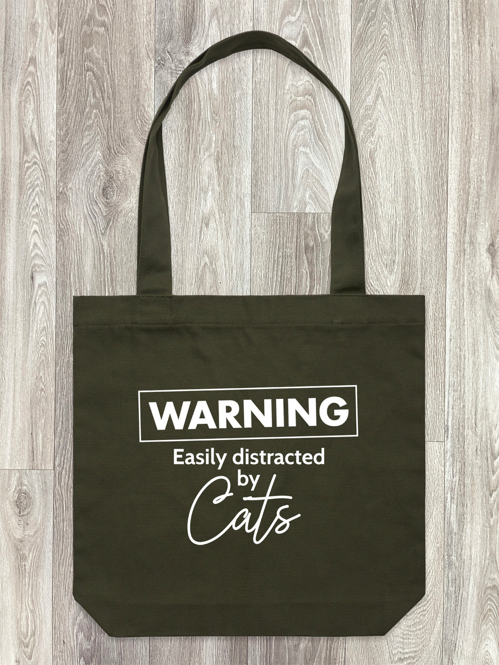 Warning. Easily Distracted By Cats Edith Tote Bag