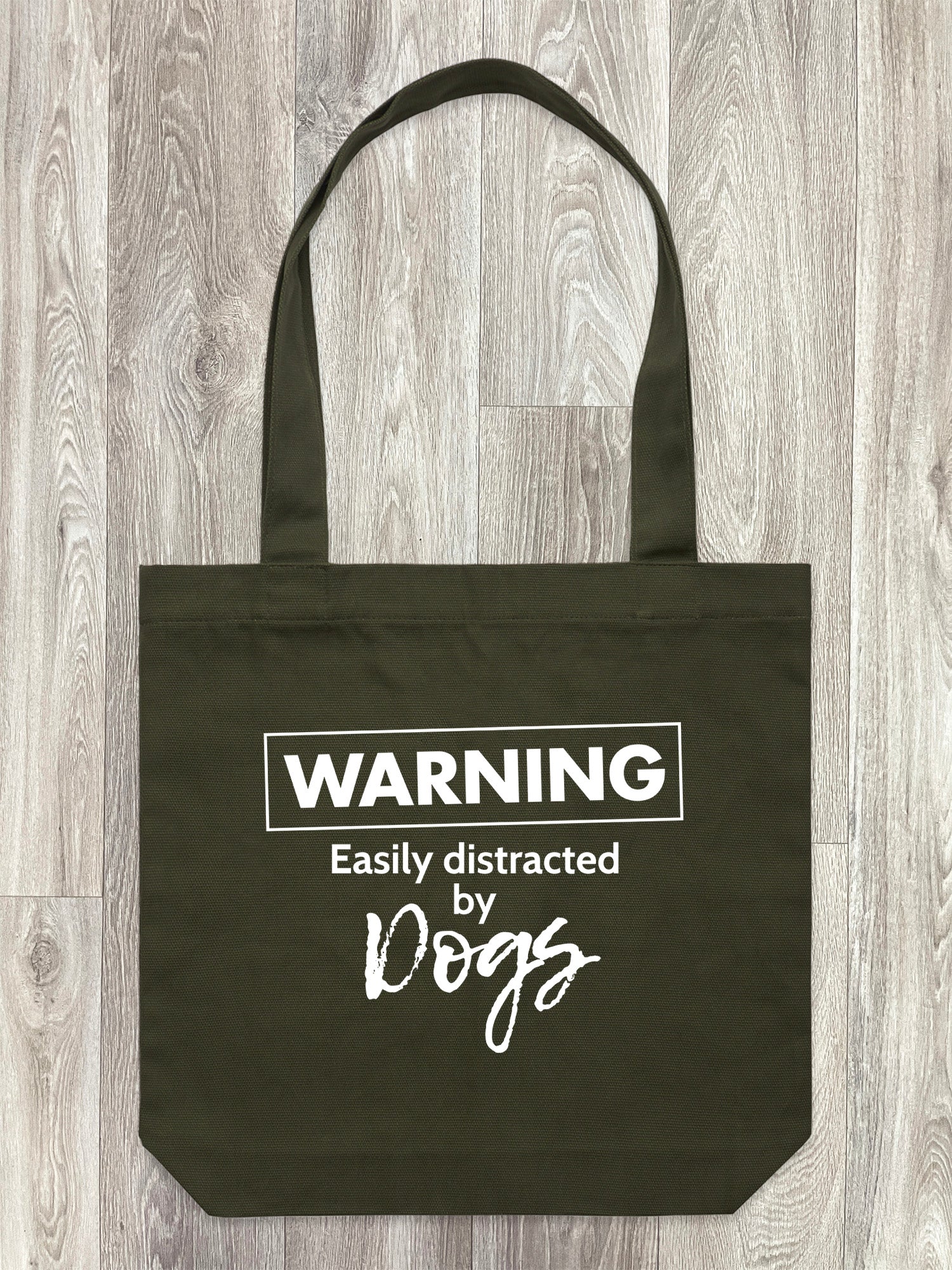 Warning. Easily Distracted By Dogs Edith Tote Bag