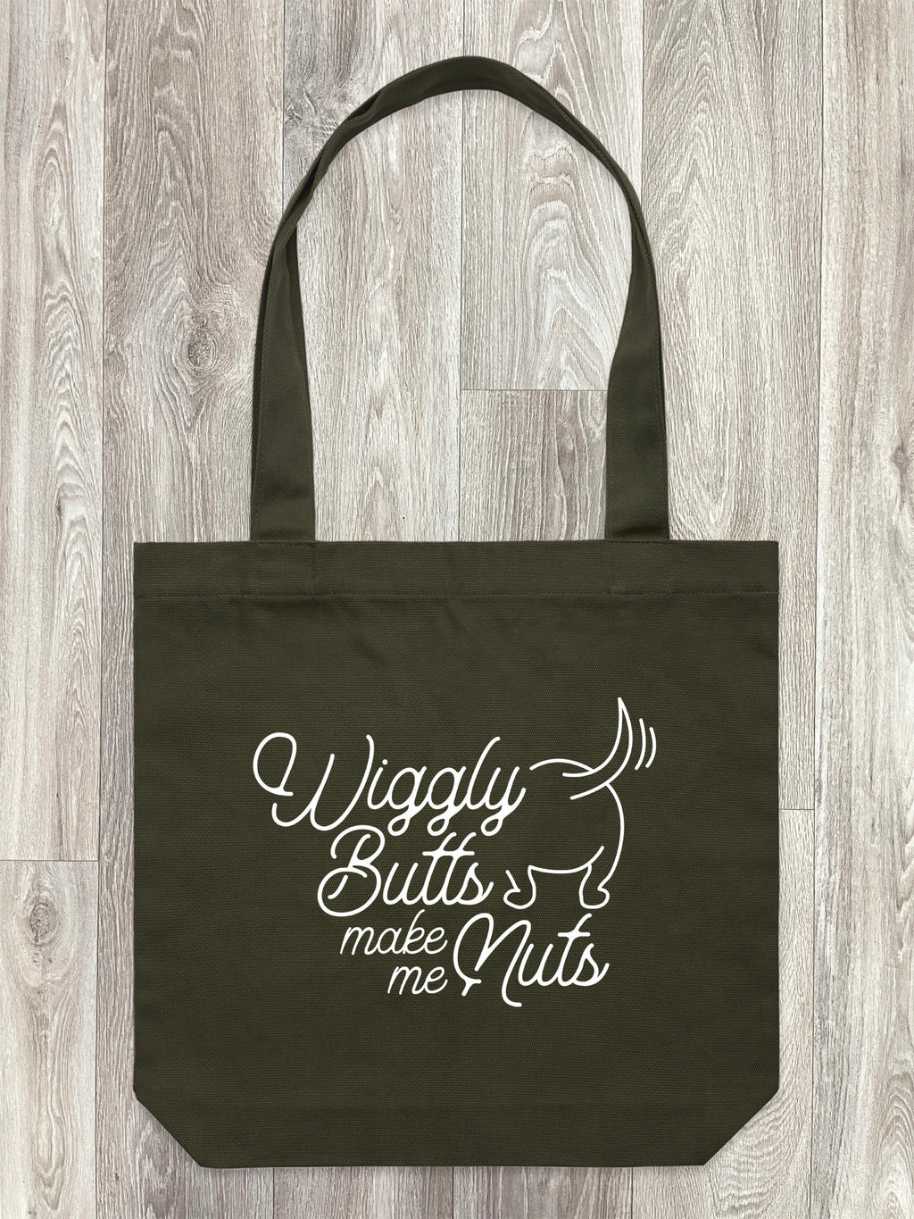 Wiggly Butts Make Me Nuts Edith Tote Bag