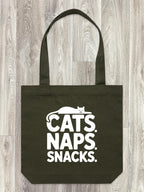 Cats. Naps. Snacks. Edith Tote Bag