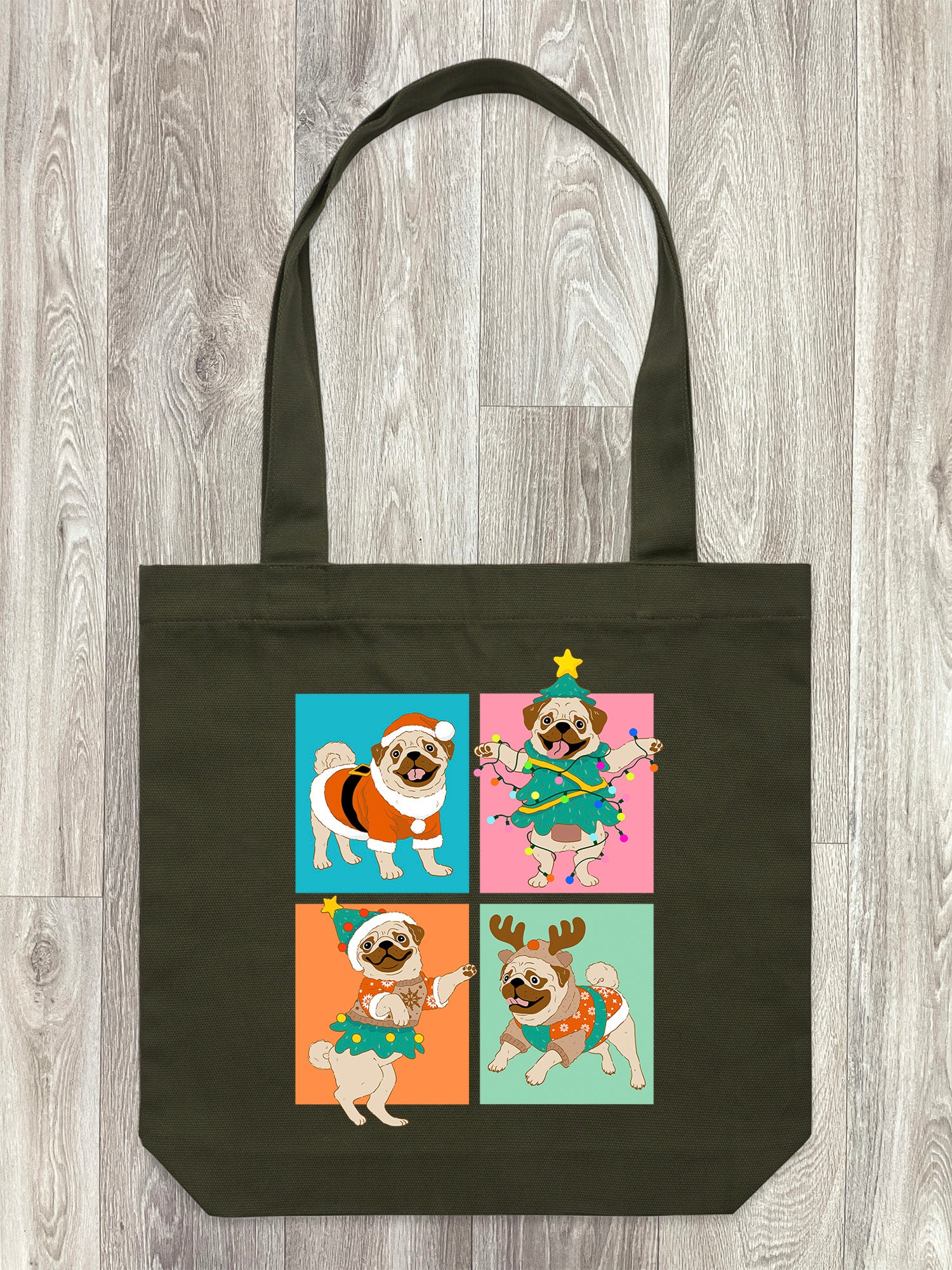 Pugmas Edith Tote Bag