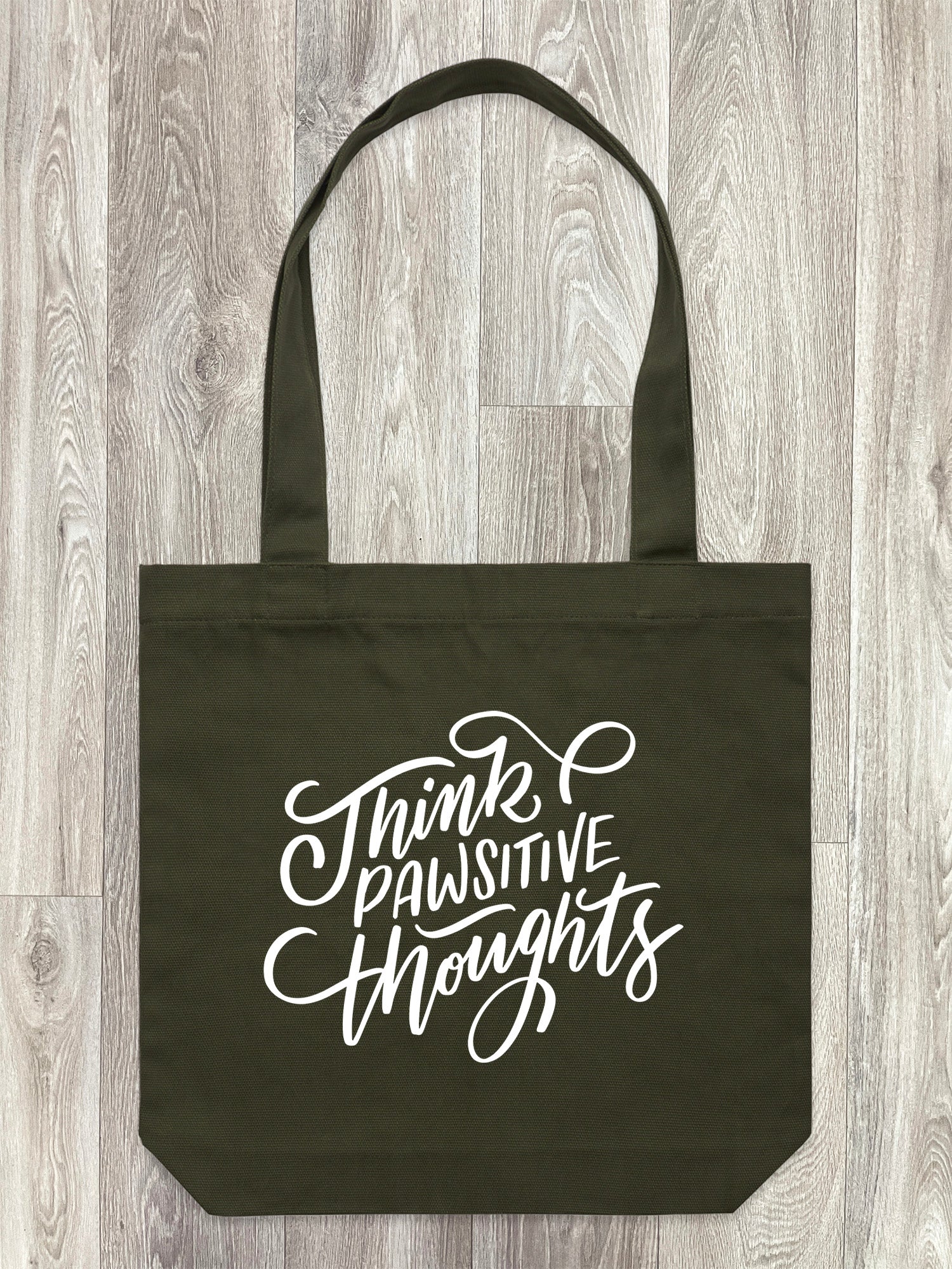 Think Pawsitive Thoughts Edith Tote Bag