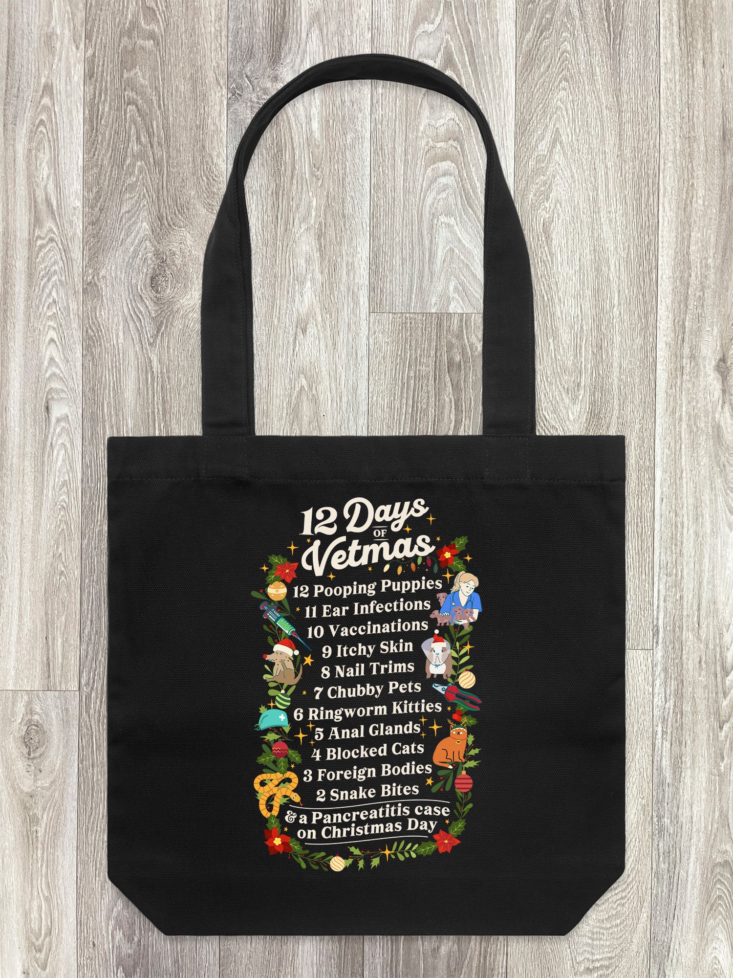 12 Days Of Vetmas Edith Tote Bag