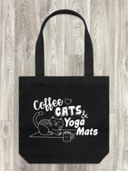 Coffee, Cats & Yoga Mats Edith Tote Bag