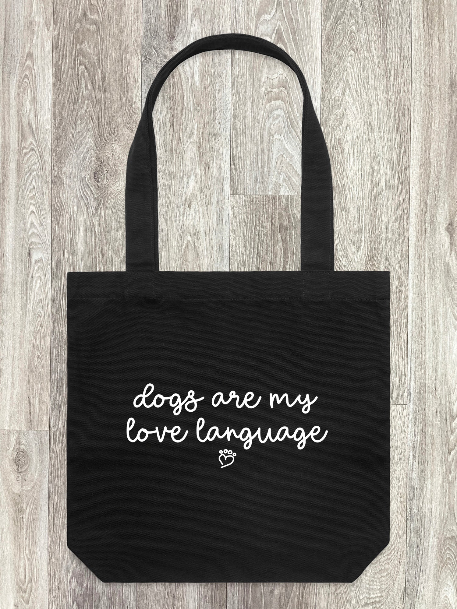 Dogs Are My Love Language Edith Tote Bag