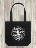 Horse Mother Coffee Lover Edith Tote Bag