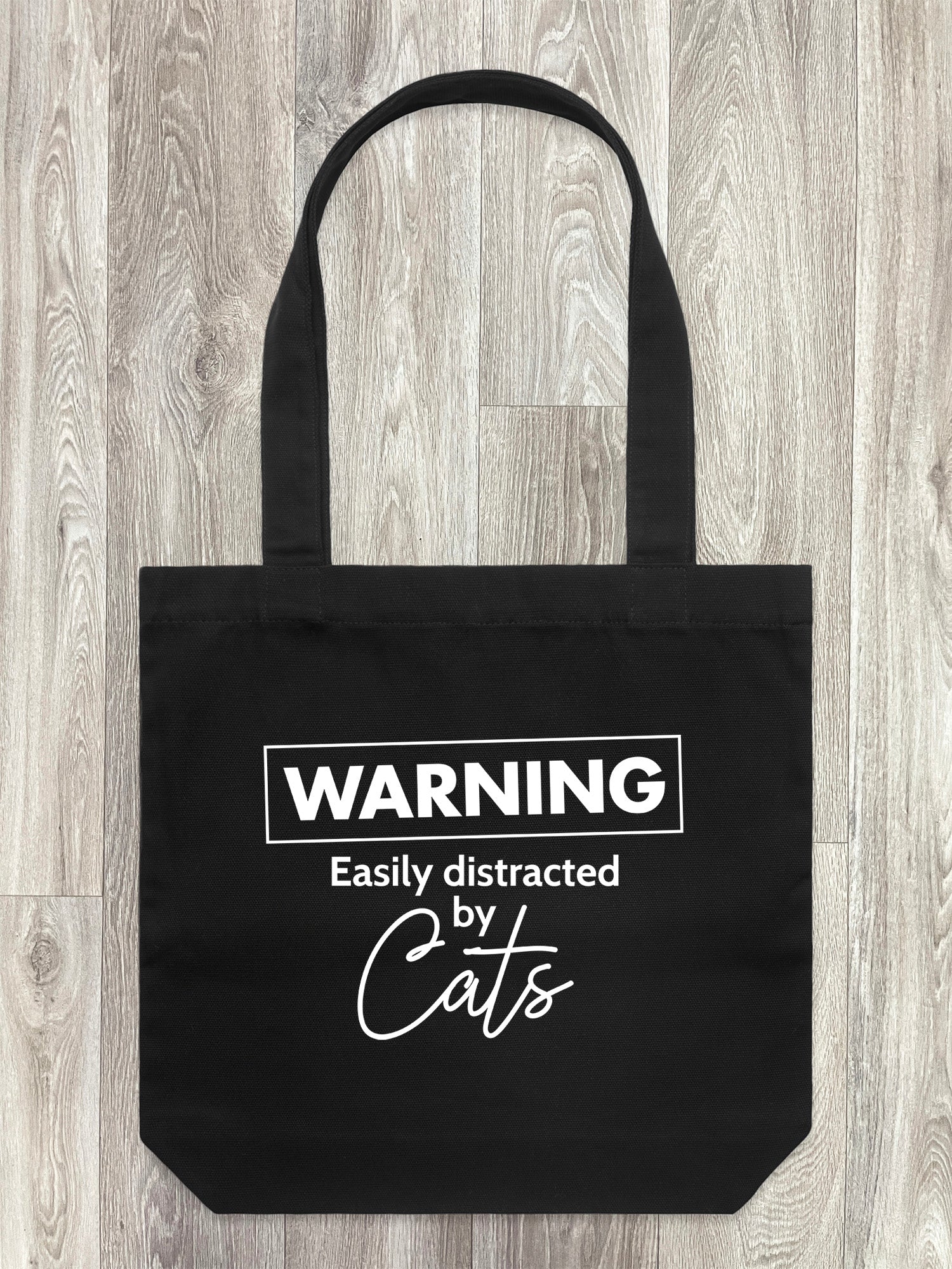 Warning. Easily Distracted By Cats Edith Tote Bag