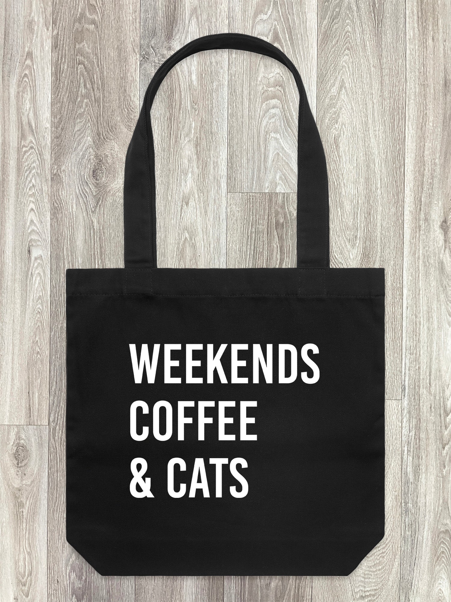 Weekends Coffee & Cats Edith Tote Bag
