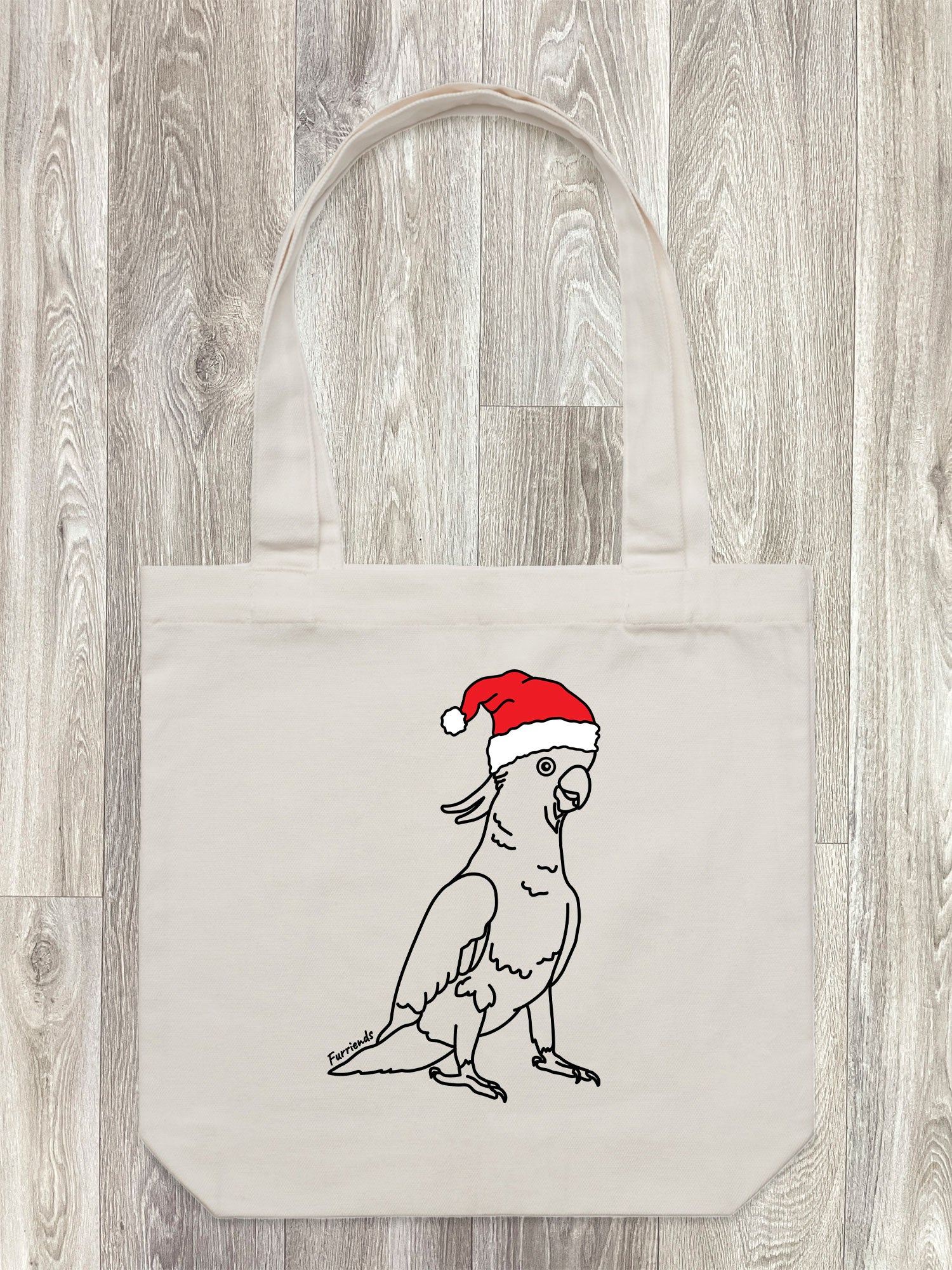 Sulphur-Crested Cockatoo Christmas Edition Edith Tote Bag