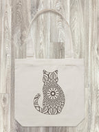 Cat Mandala Edith Tote Bag