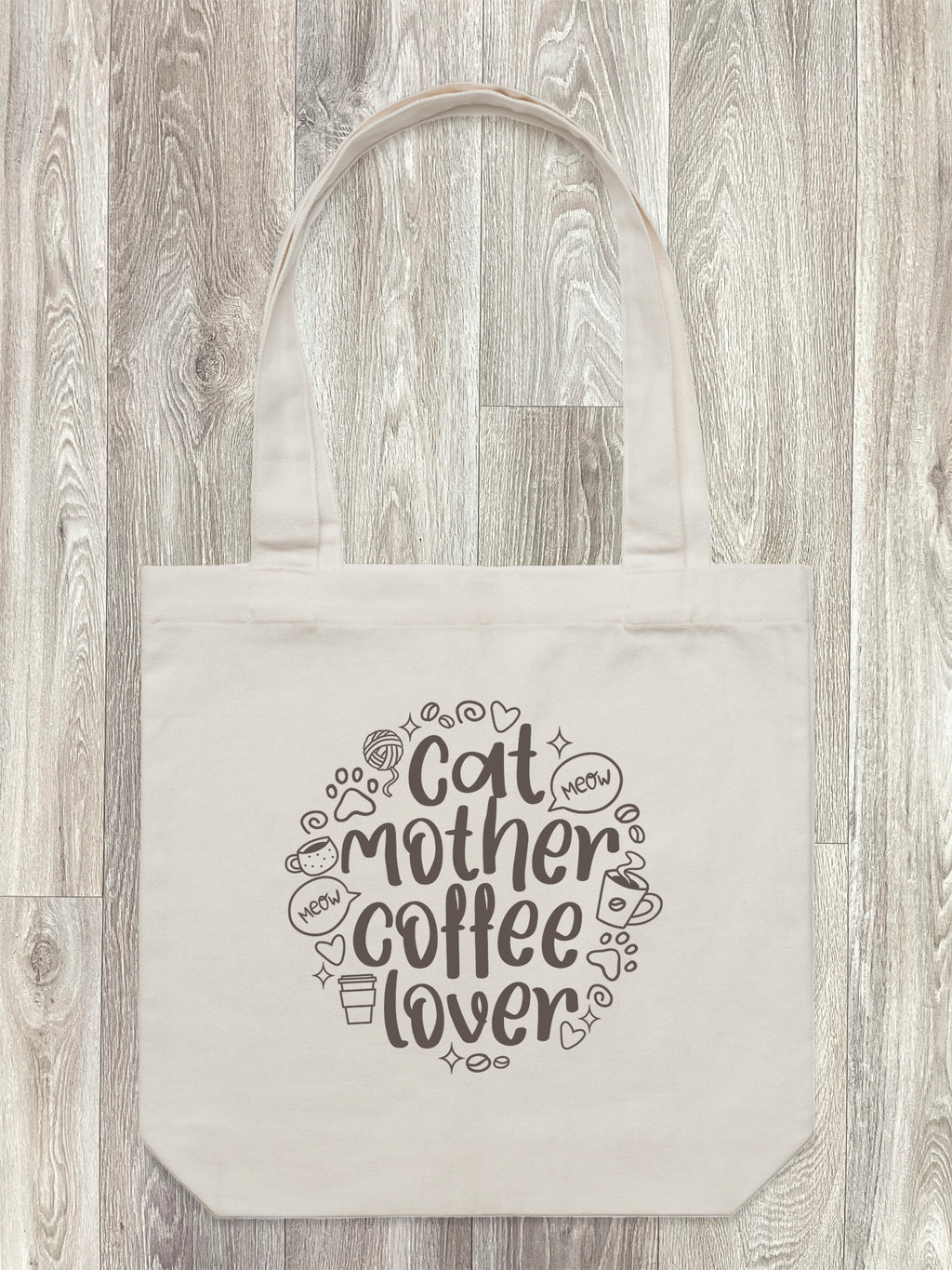 Cat Mother Coffee Lover Edith Tote Bag