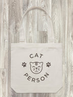 Cat Person Edith Tote Bag