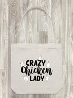 Crazy Chicken Lady Edith Tote Bag