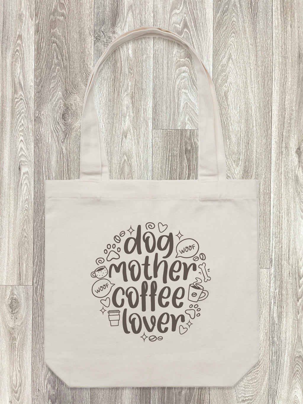 Dog Mother Coffee Lover Edith Tote Bag