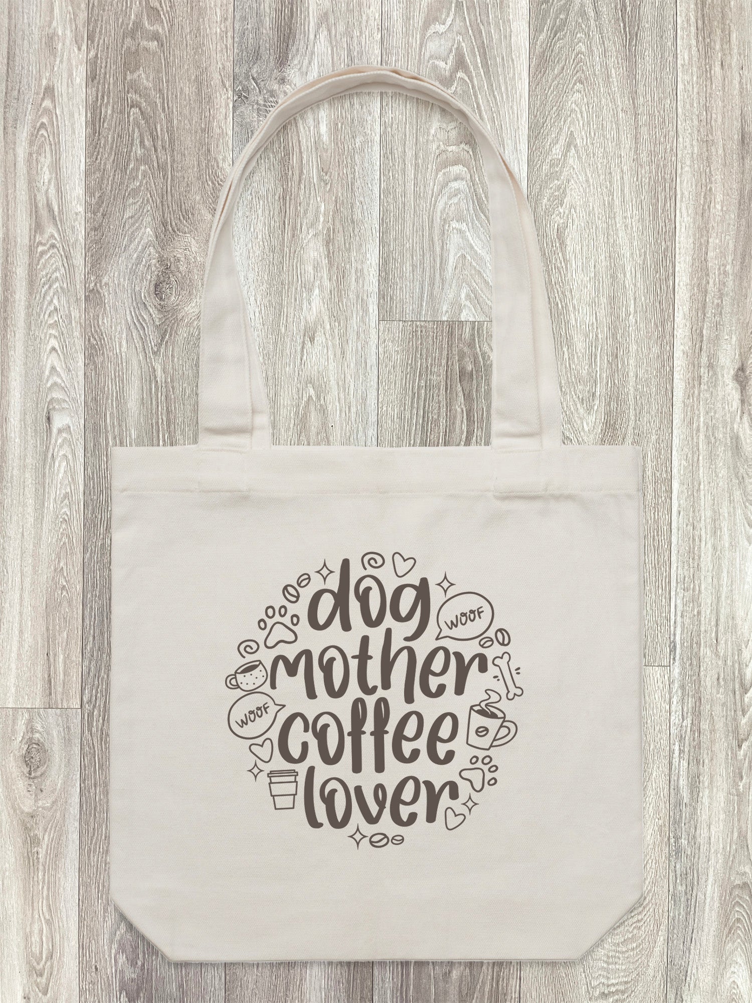 Dog Mother Coffee Lover Edith Tote Bag